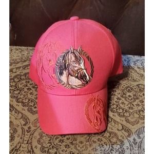 SANTO CAP Embroidered Horse Head Faces Unisex One Size Adjustable Ball Cap